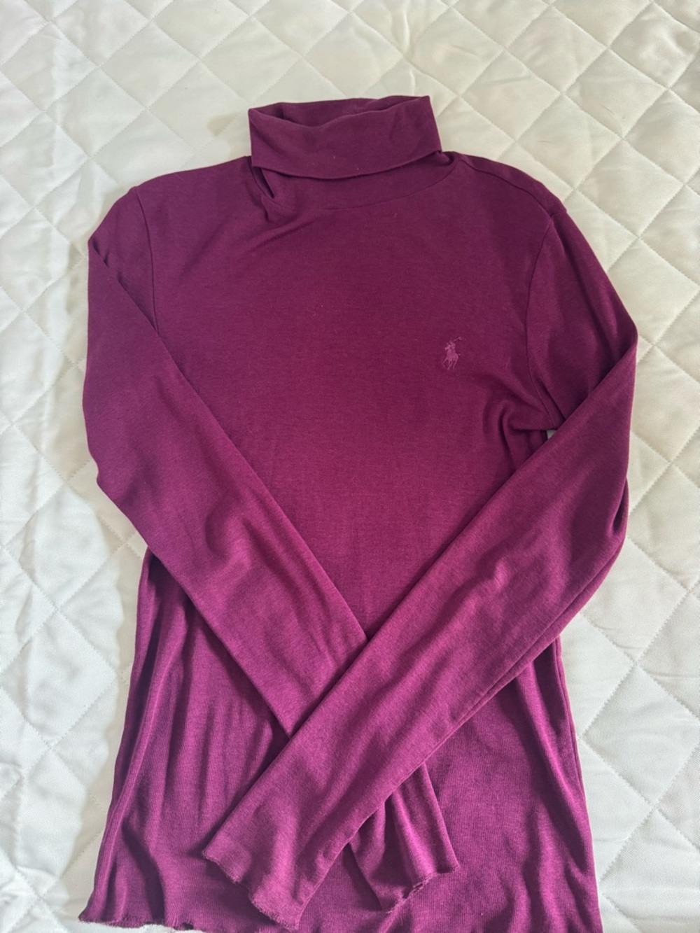 Ralph Lauren Sport Plum Turtleneck Pima Cotton